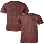 Load image into Gallery viewer, Don&#39;t Be Crappie Tee - Heather Maroon
