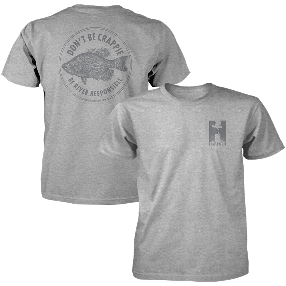 Don't Be Crappie Tee - Heather Grey